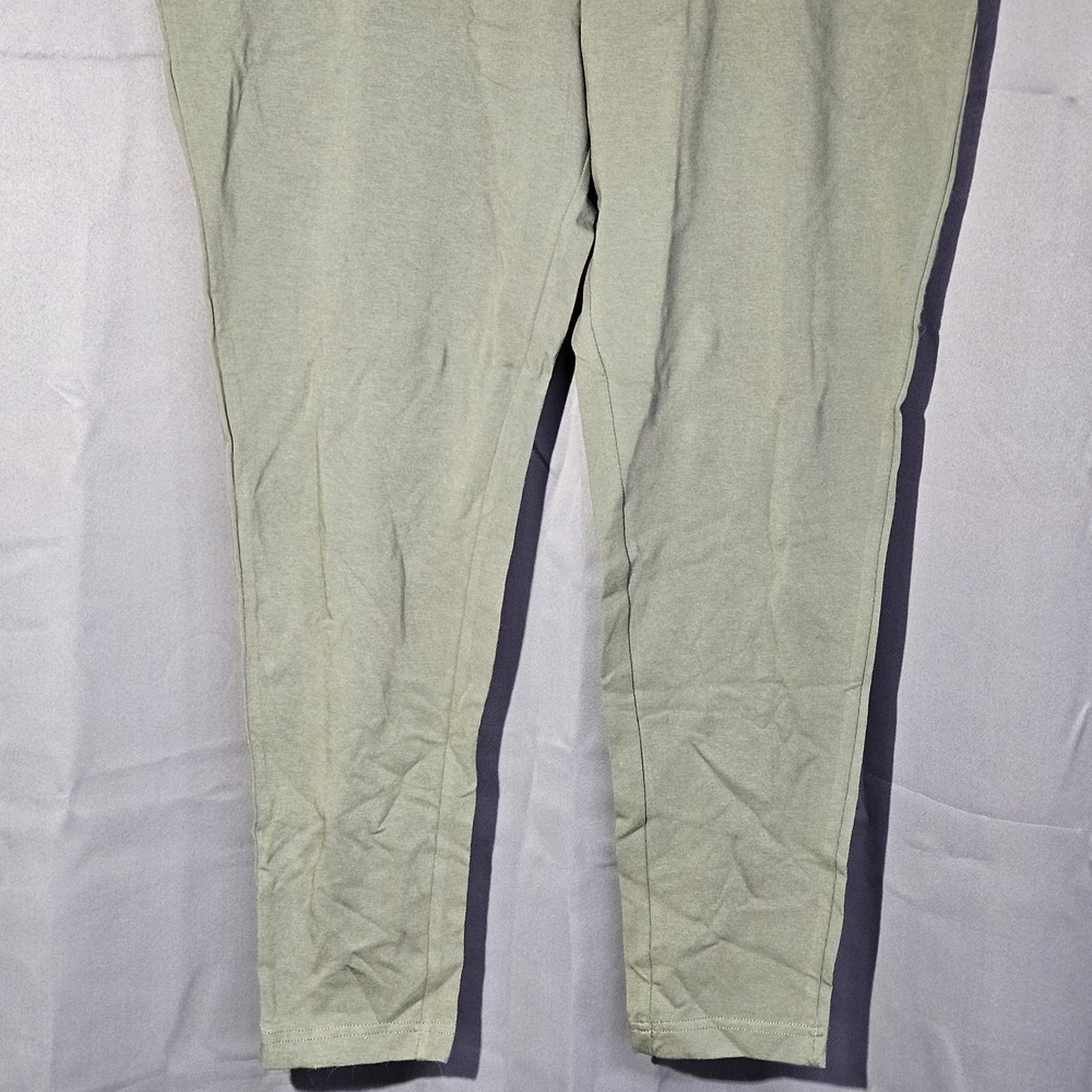 Terra & Sky Womens 2X 20W-22W Green Midnight High Rise Fitted Leggings New